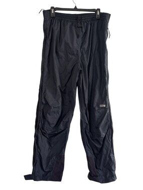 Red Ledge Black Waterproof Nylon Rain Pants Mens Size L